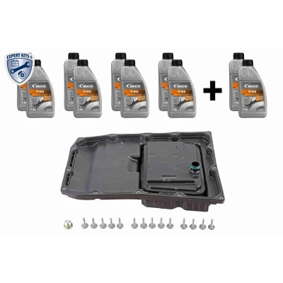 Imagem de VAICO V45 0188 XXL Conjunto de peças, mudança óleo, caixa vel. automática com junta óleo para lavagem parafusos, filtro