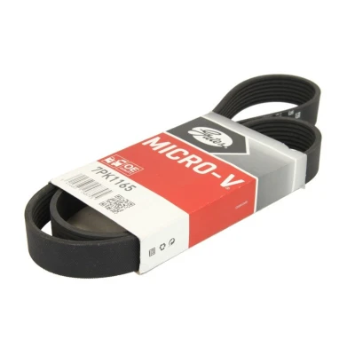 Imagem de GATES 7PK1165 Correia trapezoidal estriada 1165 7 Poliéster, EPDM (borracha de etileno propileno dieno) FleetRunner Micro V NISSAN: MICRA 4