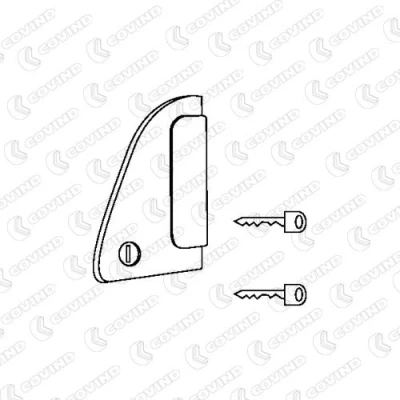 Imagem de DT Spare Parts 5.60112 Puxadores de Porta esquerda