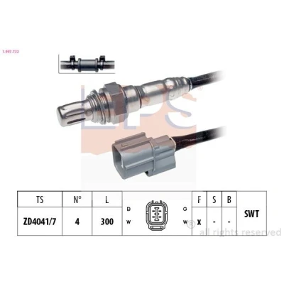 Imagem de EPS 1.997.732 Sonda lambda com material de fixação Made in Italy OE Equivalent tipo dedo, Rosca pré lubrificada HONDA: Jazz 2