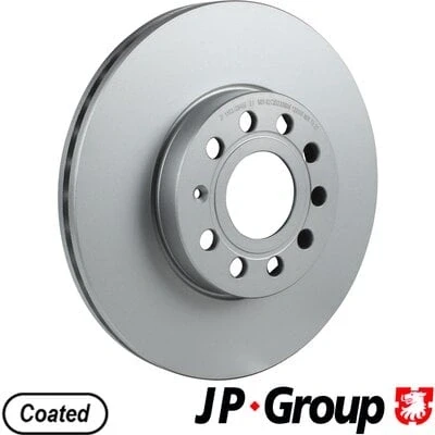 Imagem de JP GROUP 1163109400 Disco de travão Eixo dianteiro 288 25 5 ventilado revestido VOLKSWAGEN: Golf 7, 6, 5, SEAT: Leon II Hatchback