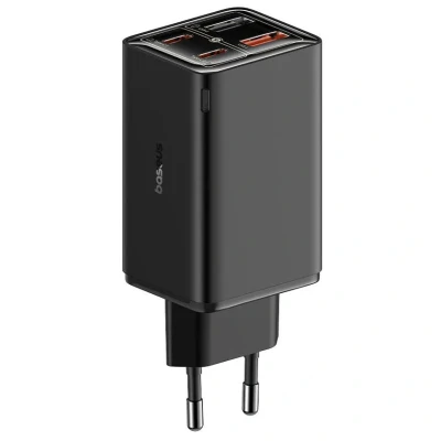 Imagem de Baseus GaN6 Pro Carregador de Parede 65W USB C/USB A Preto