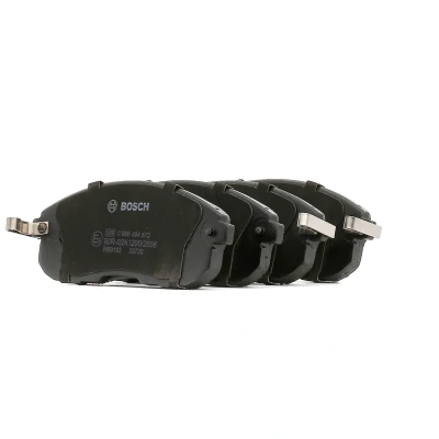Imagem de BOSCH 0 986 494 572 Jogo de pastilhas para travão disco Baixo teor metálico com avisador sonoro desgaste chapa anti ruído NISSAN: Juke