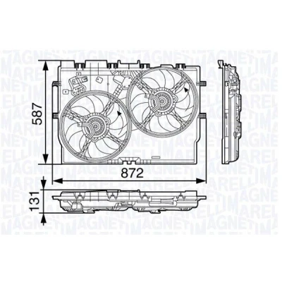 Imagem de MAGNETI MARELLI 069422584010 Ventilador de Radiador 388 12 240 348 FIAT: Ducato III Camião plataforma / Chassis, Van