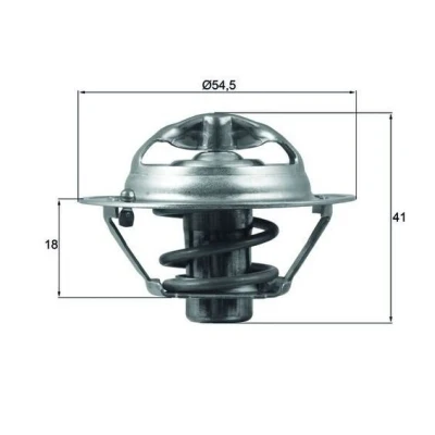 Imagem de MAHLE ORIGINAL TX 162 82D Termóstato, líquido de refrigeração 82 54,5 com junta RENAULT: MEGANE 3 Grandtour, Clio 4, Fluence