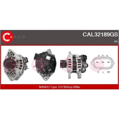 Imagem de CASCO CAL15211AS Alternador 12V 75A RENAULT: LAGUNA 1, MEGANE 1 Classic