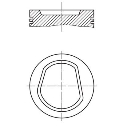 Imagem de MAHLE ORIGINAL 030 42 02 Pistão 77,01mm SEAT: Ibiza 2, VOLKSWAGEN: Polo III Hatchback