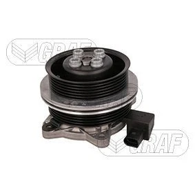 Imagem de GRAF PA1379 Bomba de água com junta eletromagnético Plástico para accionamento da correia trapezoidal estriada VOLKSWAGEN: GOLF 6, Scirocco III