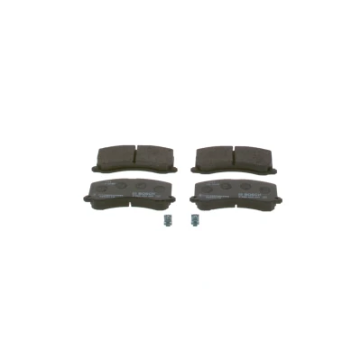 Imagem de BOSCH 0 986 424 465 Jogo de pastilhas para travão disco Baixo teor metálico com avisador sonoro desgaste SUZUKI: Baleno I Carrinha