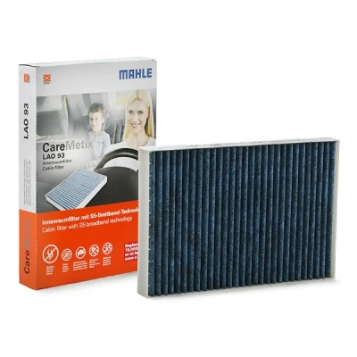 Imagem de MAHLE ORIGINAL LAO 93 Filtro, ar do habitáculo Filtro de carvão ativado, Com efeito antialérgico, antibacteriano 297,5 204 30,0 CST4624