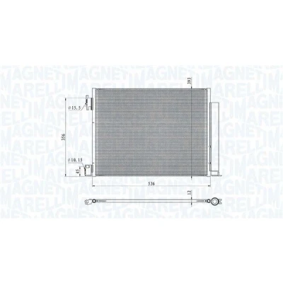 Imagem de MAGNETI MARELLI 350203101500 Condensador com secador 524x400x12 400 524 12 RENAULT: Clio V Hatchback