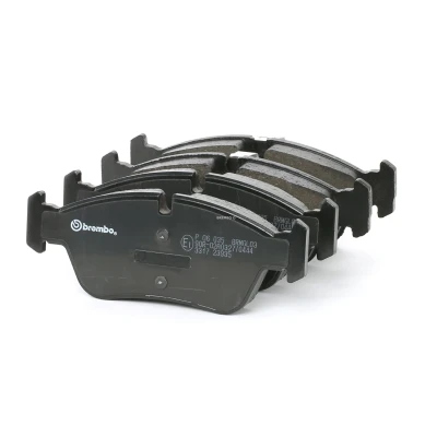 Imagem de BREMBO P 06 035 Jogo de pastilhas para travão disco preparado indicador aviso desgaste com grampo do êmbolo sem acessórios BMW: 3 Sedan