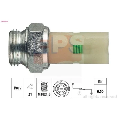 Imagem de EPS 1.800.075 Sensor Pressão do Óleo M18x1,5 1 Made in Italy OE Equivalent RENAULT: CLIO 1, MEGANE Rapid Van, VOLVO: S40 I