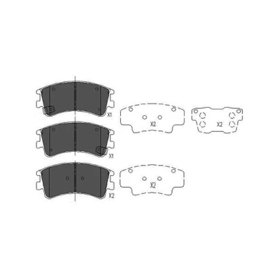 Imagem de KAVO PARTS KBP 4512 Jogo de pastilhas para travão disco com avisador sonoro desgaste MAZDA: 6 SW, Hatchback, Sedan