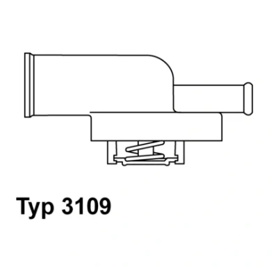 Imagem de WAHLER 3109.87D Termóstato, líquido de refrigeração 87 com junta FIAT: Uno Hatchback, Tipo Tempra Sedan, LANCIA: DELTA 2, Dedra Sedan