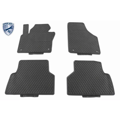 Imagem de VAICO V10 6845 Conjunto de tapete chão Borracha à frente e atrás 4 preto medida VOLKSWAGEN: Tiguan I