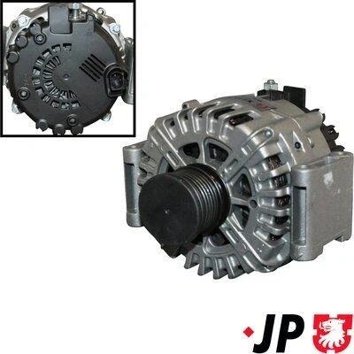 Imagem de JP GROUP 1390105600 Alternador 14V 180A MERCEDES BENZ: Sprinter 4.6 T Camião de plataforma/Chassis, Classe C modell, Vito Mixto