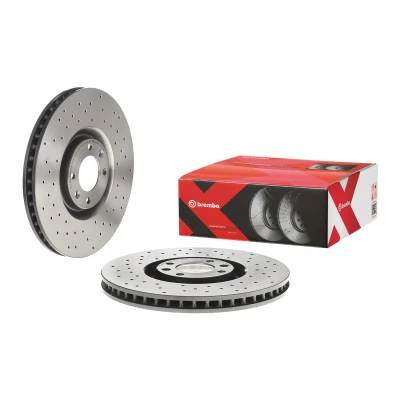 Imagem de BREMBO XTRA LINE 09.A829.2X Disco de travão 340 30 4 perfurado/ventilado revestido alto carbono com parafusos CITROËN: DS4 Hatchback, DS5 Hatchback