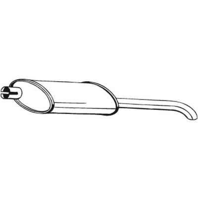 Imagem de BOSAL 185 021 Panela de escape traseira OPEL: Astra F Sedan