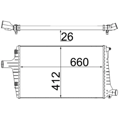 Imagem de MAHLE ORIGINAL CI 335 000S Intercooler AUDI: A6 C5 Avant, Sedan