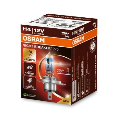 Imagem de OSRAM 64193NB220 Lâmpada, farol de longo alcance H4 12V 60/55W