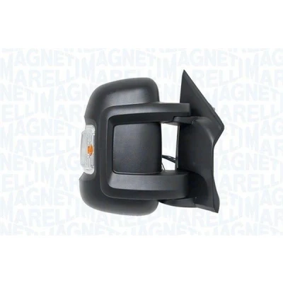 Imagem de espelho retrovisor Magneti Marelli 182215012400 à direita preto rugoso elétrico Braço do curto, aquecível, convexo para veículo com volante