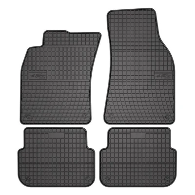 Imagem de FROGUM 0726 Conjunto de tapete chão Borracha à frente e atrás 4 preto medida AUDI: A6 C6 Sedan, Avant
