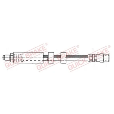 Imagem de QUICK BRAKE 32.972 Mangueira de Travão 207mm M10x1 com rosca interior, exterior AUDI: A6 C4 Sedan