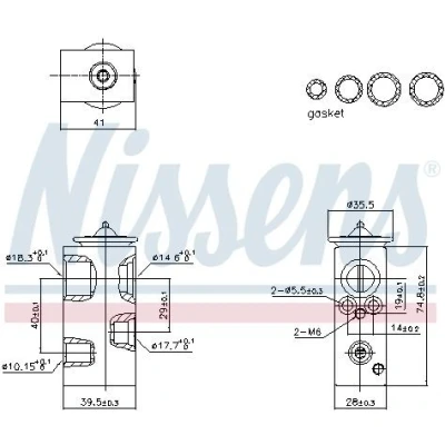 Imagem de NISSENS 999450 Válvula de Expansão