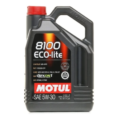 Imagem de Motul 8100 ECO LITE 5W 30 4l Óleo do motor 108213 TOYOTA: Corolla IX Hatchback, Auris Yaris I NISSAN: Qashqai / Qashqai+2