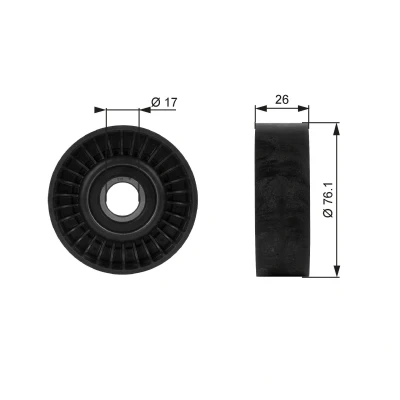 Imagem de GATES T38015 Polia de Desvio BOOST DN CVT Belt