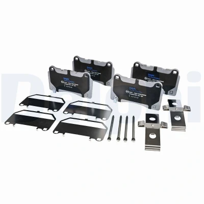Imagem de DELPHI LP5007EV Jogo de pastilhas para travão disco com avisador sonoro desgaste chapa anti ruído acessórios TESLA: Model S, X