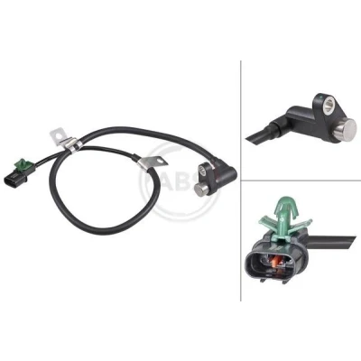 Imagem de A.B.S. 31906 Sensor de ABS passivo 730 preto MITSUBISHI: L200 III Pick up