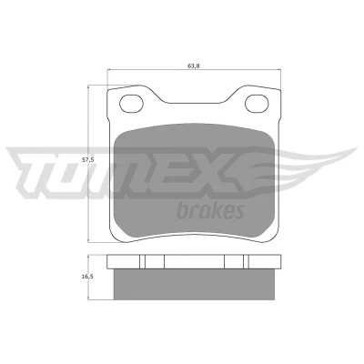 Imagem de TOMEX brakes TX 11 94 Jogo de pastilhas para travão disco Eixo traseiro PEUGEOT: 406 Carrinha, Coupe, Sedan