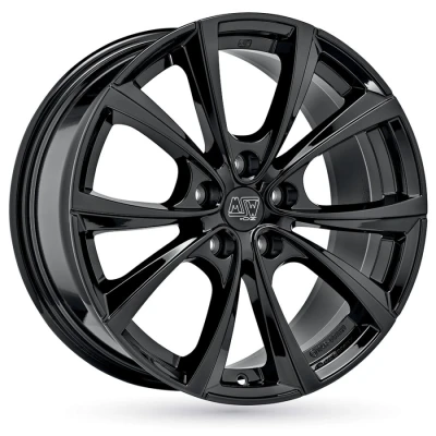 Imagem de Jante de alumínio msw 27 t 8.5x18 5x114.3 et40 preto brilhante
