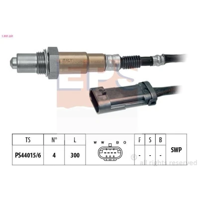 Imagem de EPS 1.997.281 Sonda lambda Made in Italy OE Equivalent com aquecimento, plana, Rosca pré lubrificada RENAULT: MEGANE 1