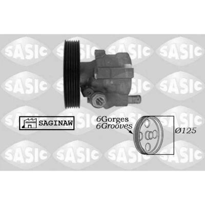 Imagem de SASIC 7074012 Bomba de Direção hidráulico 6 125mm RENAULT: MASTER 2 Kasten, TRAFIC OPEL: Vivaro A Van