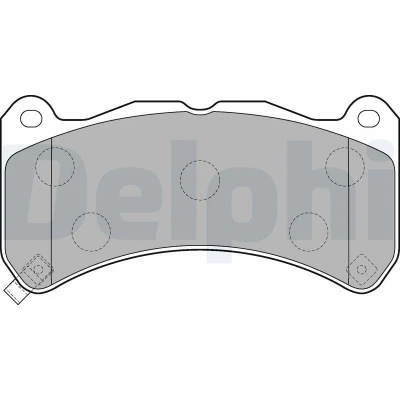 Imagem de DELPHI LP2211 Jogo de pastilhas para travão disco com avisador sonoro desgaste chapa anti ruído sem acessórios LEXUS: IS 2