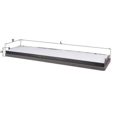 Imagem de MAHLE ORIGINAL LA 581 Filtro, ar do habitáculo Filtro de partículas 583,0 170 47,3