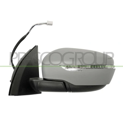 Imagem de Espelho retrovisor Prasco DS7127314 esquerda com subcapa elétrico aquecível, convexo, sem cor NISSAN: Qashqai 2