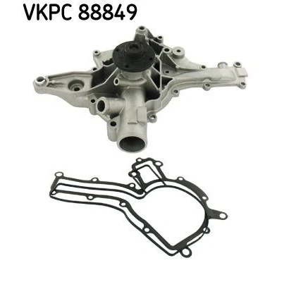 Imagem de SKF VKPC 88849 Bomba de água com juntas Chapa aço para accionamento da correia trapezoidal estriada MERCEDES BENZ: Classe E Sedan
