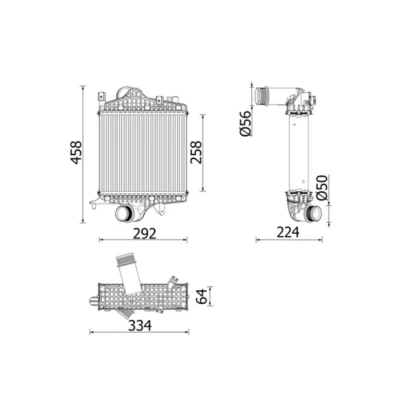 Imagem de MAHLE ORIGINAL CI 672 000P Intercooler
