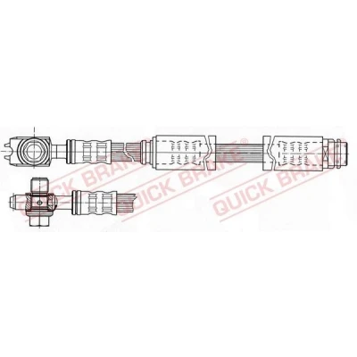 Imagem de QUICK BRAKE 58.962X Mangueira de Travão 558mm M10x1 com rosca interior, exterior