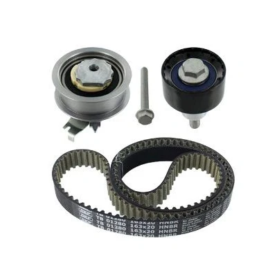 Imagem de SKF VKMA 01280 Jogo de correias dentadas 163 com perfil dentado arredondado VOLKSWAGEN: up! Hatchback, Scirocco III, Polo V Hatchback endado, norauto,