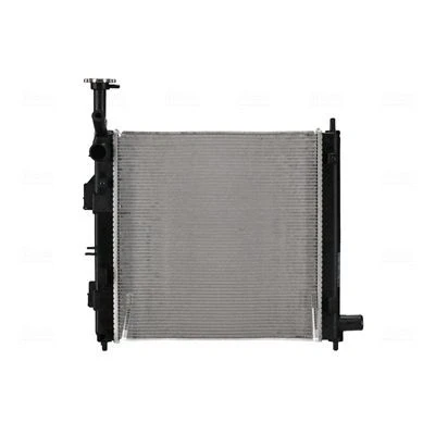 Imagem de NISSENS Radiador, arrefecimento do motor Alumínio 410mm 425mm 12mm sem junta com capa, depósito de compensação Aletas refrigeração soldadas