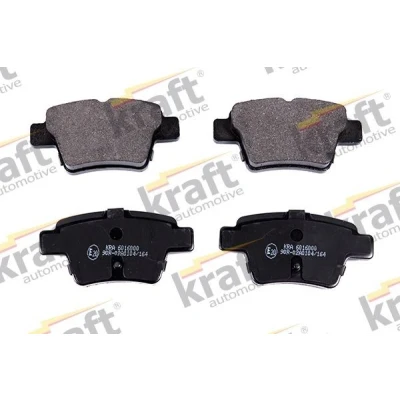 Imagem de KRAFT 6016000 Jogo de pastilhas para travão disco Eixo traseiro PEUGEOT: 207 Hatchback, 307 SW, CITROËN: C4 I Coupe