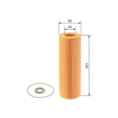Imagem de BOSCH F 026 407 196 Filtro de óleo com juntas Cartucho filtrante