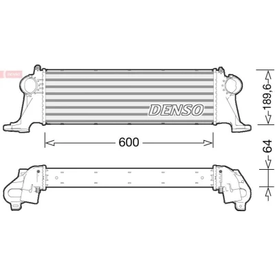 Imagem de DENSO DIT12004 Intercooler Alumínio