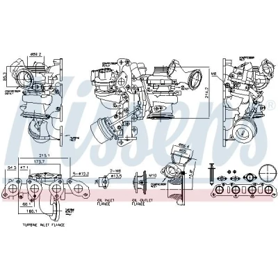 Imagem de NISSENS 93508 Turbocompressor VOLVO: V40 Hatchback