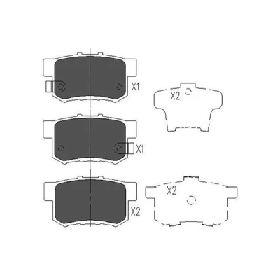 Imagem de KAVO PARTS KBP 2008 Jogo de pastilhas para travão disco com avisador sonoro desgaste HONDA: CIVIC 7 Hatchback, 6 Fastback